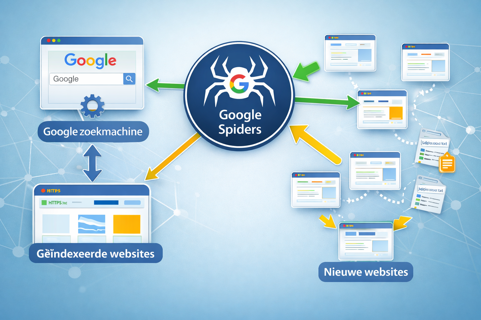 Websites in Google crawlen en indexeren